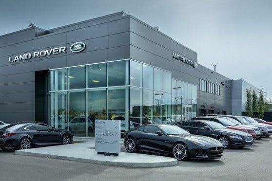 Photo of the outside of the Jaguar Land Rover Edmonton dealership
